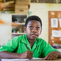 11-year-old Paolo, a student at Santo East School. Credit: GPE/Arlene Bax