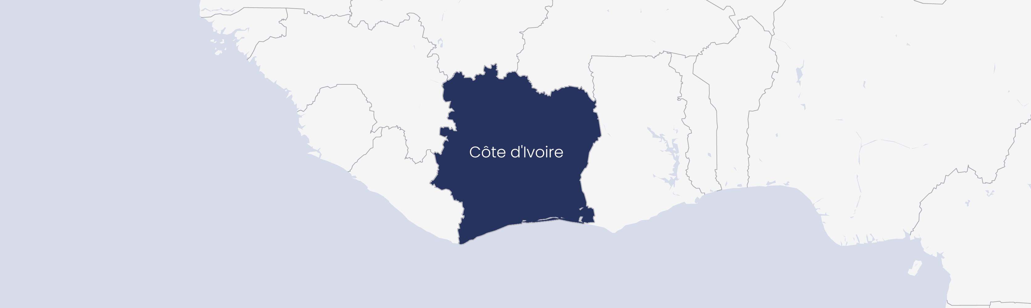 Map of Côte d'Ivoire