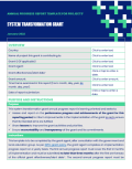 System transformation grant’s annual progress report template